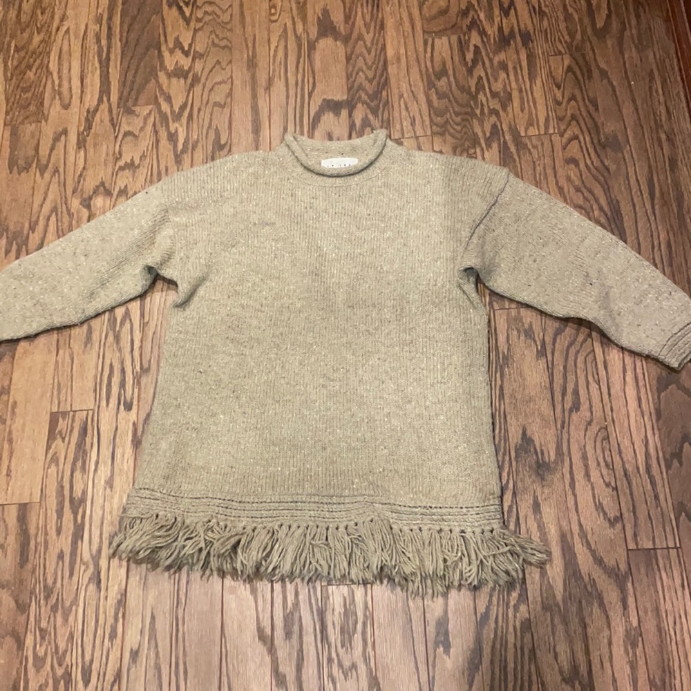 Wool knit sweater.